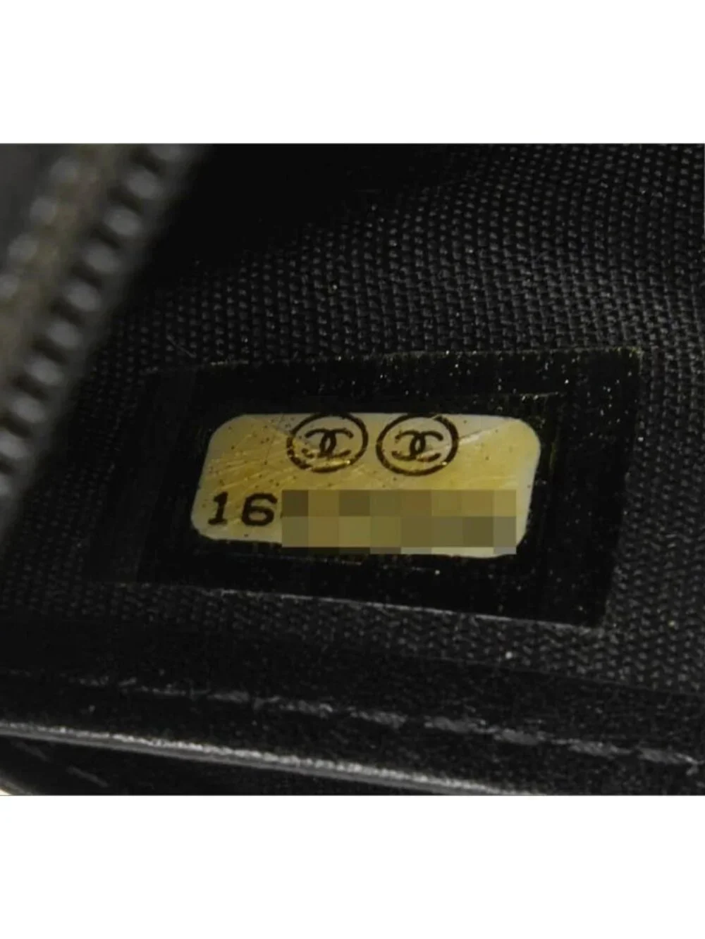 Chanel CC Logo Zip Around Wallet Black